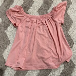 Pink Off-Shoulder Top